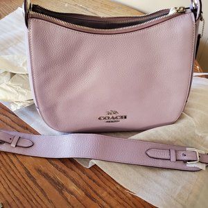 Coach Jes Leather Lilac Hobo